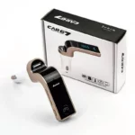 CARG7 Transmetteur FM de voiture compatible Bluetooth, récepteur audio mains libres sans fil, lecteur MP3 automatique, chargeur rapide USB, accessoire de style de voiture